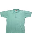 RIFLE Vintage Polo Shirt Embroidered Logo Turquoise Men’s L