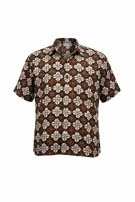 RIZKY RETRO SHIRT BROWN MENS PRE OWNED L
