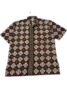 RIZKY RETRO SHIRT BROWN MENS PRE OWNED L