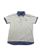 Robe Di Kappa Polo Μπλούζα Classic Logo Δίχρωμο Λευκό-Μπλε Ανδρική L