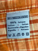 ROBE DI KAPPA CAMICIA VINTAGE CON LOGO ARANCIONE DA UOMO SMALL