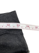 ROCCO BAROCCO JEANS PANTS VINTAGE WAIST LOGO GREY WOMEN XS
