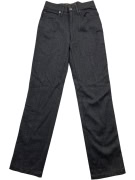 ROCCO BAROCCO JEANS PANTS VINTAGE WAIST LOGO GREY WOMEN XS
