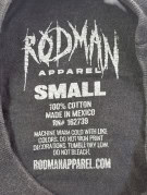 RODMAN APPAREL T SHIRT GRAPHIC ΞΕΘΩΡΙΑΣΜΕΝΟ ΜΑΥΡΟ ΑΝΤΡΙΚΟ PRE OWNED S