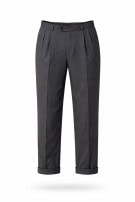 80's BEST COMPANY  PANTALONI CLASSIC GRIGIO UOMO PRE OWNED L