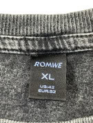 ROMWE T SHIRT RACING GRAPHIC FADED BLACK ΑΝΤΡΙΚΟ PRE OWNED XL