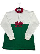 RUGBY NATIONS ΜΠΛΟΥΖΑ ΡΑΓΚΜΠΙ RETRO ΠΡΑΣΙΝΟ ΛΕΥΚΟ ΑΝΤΡΙΚΟ PRE OWNED XL
