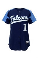 RUSSELL ATHLETIC BASEBALL JERSEY SPORTY NAVY BLUE MEN PRE OWNED S