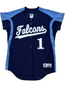 RUSSELL ATHLETIC BASEBALL JERSEY SPORTY NAVY BLUE MEN PRE OWNED S