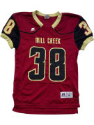 RUSSELL ATHLETIC FOOTBALL JERSEY COLLEGIATE BURGUNDY ΑΝΤΡΙΚΟ PRE OWNED S