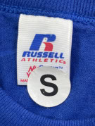 RUSSELL ATHLETIC GRAPHIC TEE SPORTSWEAR BLUE MENS PRE OWNED S