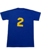 RUSSELL ATHLETIC GRAPHIC TEE SPORTSWEAR BLUE MENS PRE OWNED S