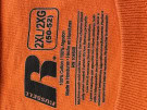 RUSSELL ATHLETIC GRAPHIC TEE STREETWEAR ARANCIONE UOMO PRE OWNED 2XL/2XG