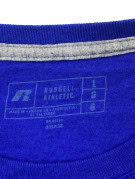 RUSSELL ATHLETIC GRAPHIC TEE COLLEGIATE BLUE MENS PRE OWNED