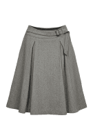 S MaxMara Grey Wool Blend Midi Skirt Women’s Size L