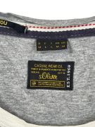 S OLIVER T SHIRT VINTAGE GREY MEN M pre-owned