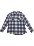 S. Polo Assn. Camicia casual a quadri viola/turchese da donna L