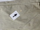 BURBERRY SHIRT STRIPED BROWN MEN PRE OWNED S