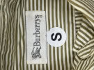 BURBERRY SHIRT STRIPED BROWN MEN PRE OWNED S