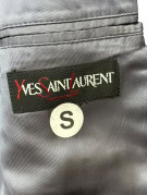 90S YSL BLAZER VINTAGE PLAID GREY MENS PRE OWNED