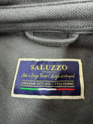 Giacca Saluzzo casual stile italiano con logo nera da uomo L