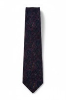 SALVATORE VALERIANO NECKTIE PAISLEY NAVY MENS PRE OWNED