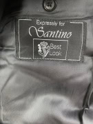 Santino Blazer Κλασικό Μαύρο Ανδρικό M