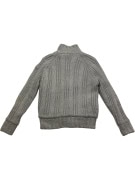 Schott N.Y.C. Cardigan lavorato a maglia con bottoni toggle foderato in sherpa grigio da uomo S