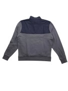 SCOTT ELLIS Φούτερ Half Zip Casual Logo Δίχρωμο Γκρι Ανδρικό XL