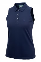 SERGIO TACCHINI ΑΜΑΝΙΚΗ ΜΠΛΟΥΖΑ POLO 90s EMBROIDERED LOGO ΜΠΛΕ ΣΚΟΥΡΟ ΓΥΝΑΙΚΕΙΑ L