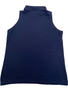SERGIO TACCHINI ΑΜΑΝΙΚΗ ΜΠΛΟΥΖΑ POLO 90s EMBROIDERED LOGO ΜΠΛΕ ΣΚΟΥΡΟ ΓΥΝΑΙΚΕΙΑ L