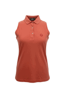 Sergio Tacchini Αμάνικη Polo Vintage Logo Κοραλλί Γυναικεία M