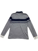 SERGIO TACCHINI ΜΠΛΟΥΖΑ POLO ΜΑΚΡΥΜΑΝΙΚΗ ΡΙΓΕ ΛΟΓΟΤΥΠΟ ΜΠΛΕ ΓΚΡΙ ΑΝΔΡΙΚΟ S