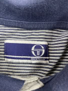 SERGIO TACCHINI ΜΠΛΟΥΖΑ POLO ΜΑΚΡΥΜΑΝΙΚΗ ΡΙΓΕ ΛΟΓΟΤΥΠΟ ΜΠΛΕ ΓΚΡΙ ΑΝΔΡΙΚΟ S