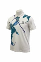 SERGIO TACCHINI POLO VINTAGE CON GRAFICA BIANCA UNISEX L