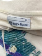 SERGIO TACCHINI POLO VINTAGE CON GRAFICA BIANCA UNISEX L