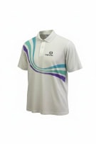 SERGIO TACCHINI POLO VINTAGE WAVE GRAPHIC BIANCA UNISEX L