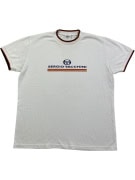 SERGIO TACCHINI Maglietta VINTAGE con logo bianca da uomo L