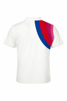 SERGIO TACCHINI POLO SHIRT GRAPHIC WHITE UNISEX PRE OWNED S
