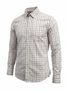 SERGIO TACCHINI Πουκάμισο Καρό Λευκό/Μωβ Ανδρικό 2XL