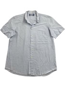 SERGIO TACCHINI Πουκάμισο Κοντομάνικο VINTAGE Λογότυπο Striped Γαλάζιο/Λευκό Ανδρικό L