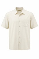 TOMMY BAHAMA CAMICIA MINIMAL OFF WHITE UOMO PRE OWNED M