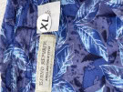 SILKLAND REPUBLIC CAMICIA FLOREALE BLU UOMO PRE OWNED XL