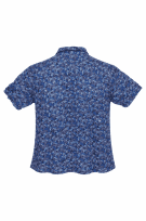 SILKLAND REPUBLIC CAMICIA FLOREALE BLU UOMO PRE OWNED XL