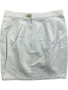SISLEY ΦΟΥΣΤΑ VINTAGE DENIM LOGO ΛΕΥΚΟ ΓΥΝΑΙΚΕΙΑ S