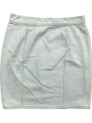 SISLEY ΦΟΥΣΤΑ VINTAGE DENIM LOGO ΛΕΥΚΟ ΓΥΝΑΙΚΕΙΑ S