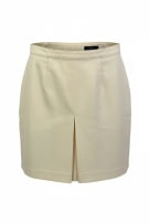 SISLEY VINTAGE MINI SKIRT WITH FRONT SLIT BEIGE WOMENS S