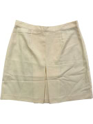 SISLEY VINTAGE MINI SKIRT WITH FRONT SLIT BEIGE WOMENS S