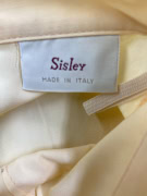 SISLEY VINTAGE MINI SKIRT WITH FRONT SLIT BEIGE WOMENS S