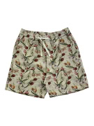 FLORAL PRINT SHORTS TULIPS BEIGE UNISEX L